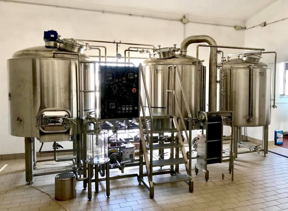 Italy brewery equipment, 1200L brewhouse, 1200L fermenter